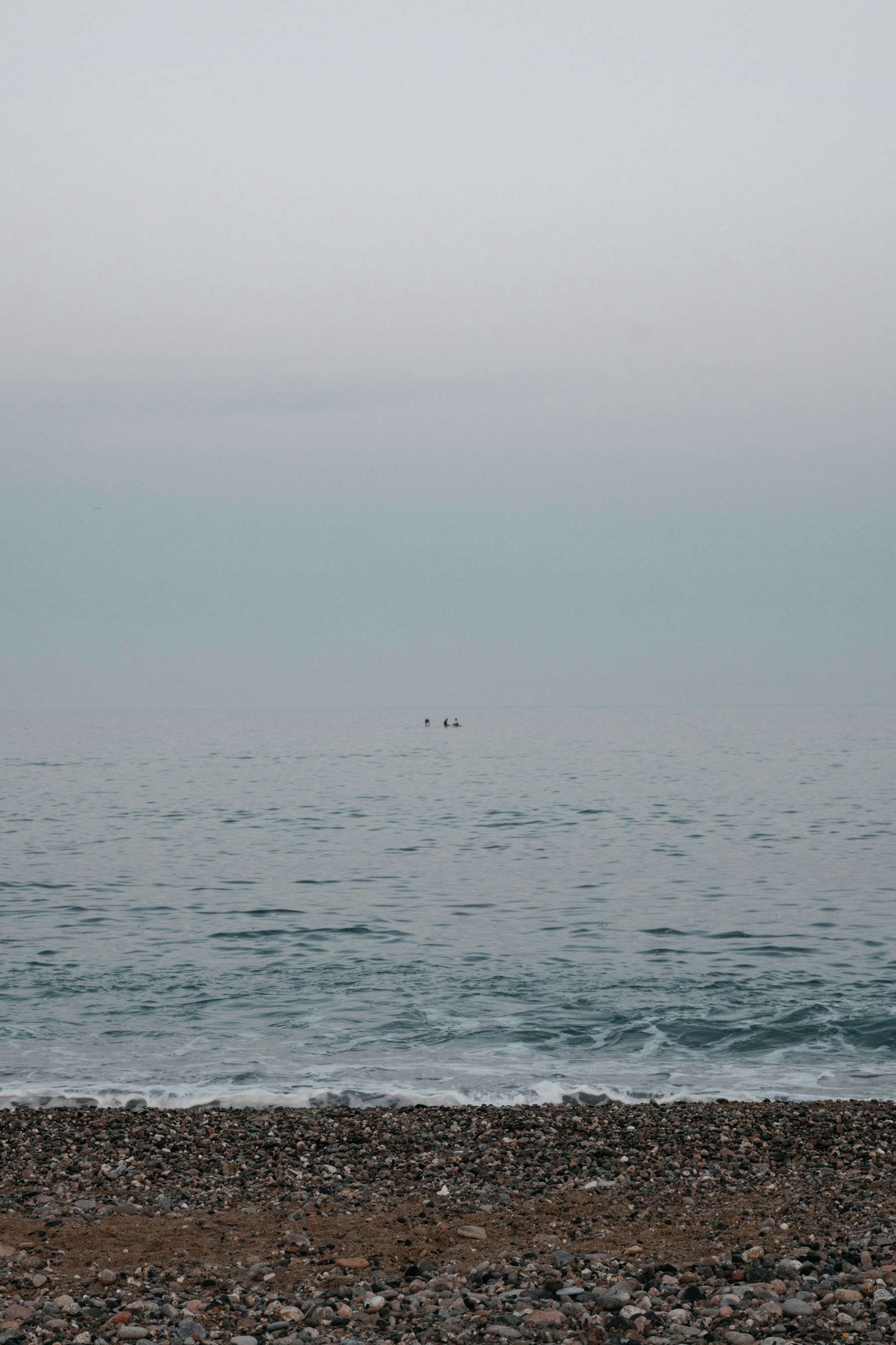 Playa de la Barceloneta al atardecer