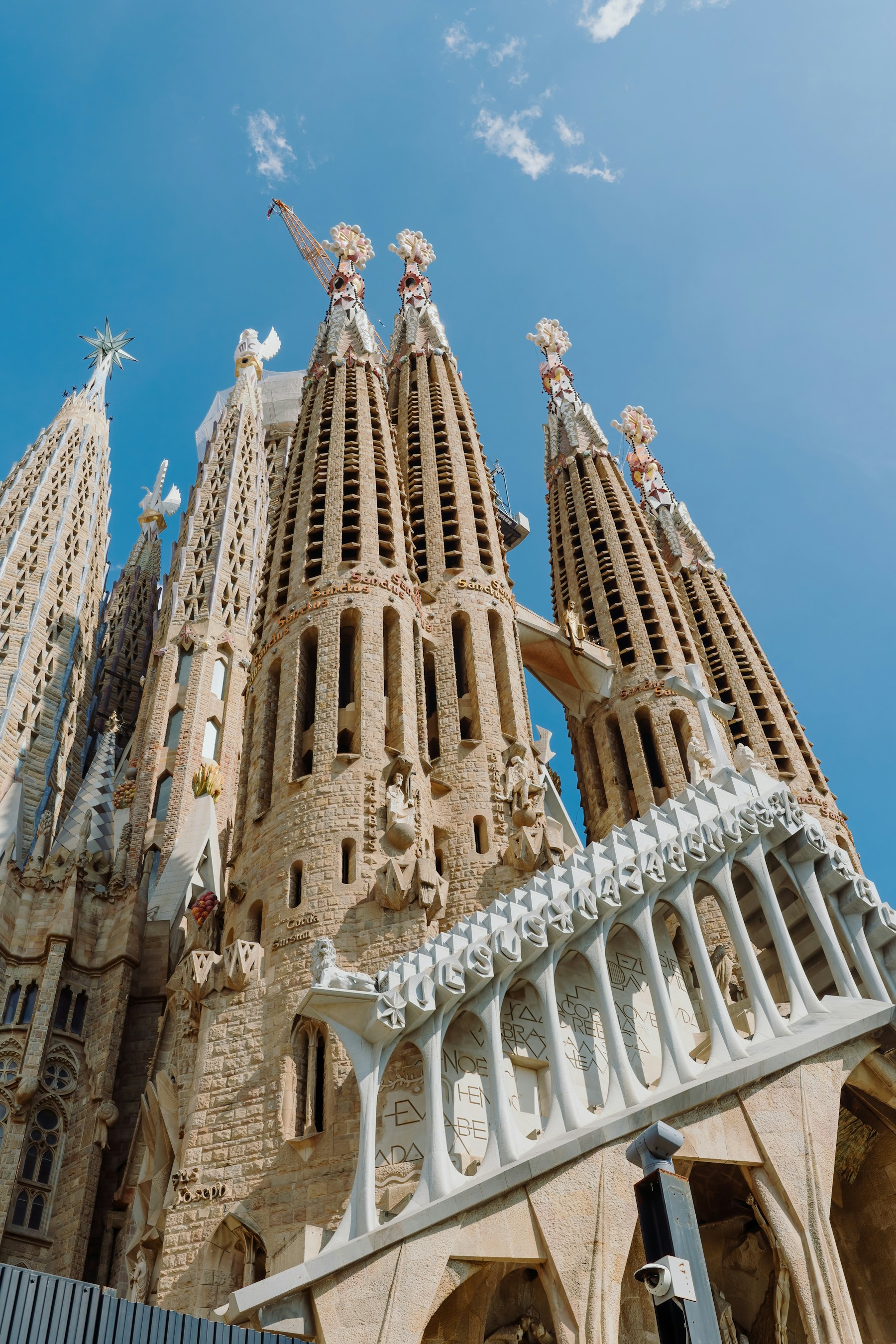 Fachada escultórica de la Sagrada Família en Barcelona