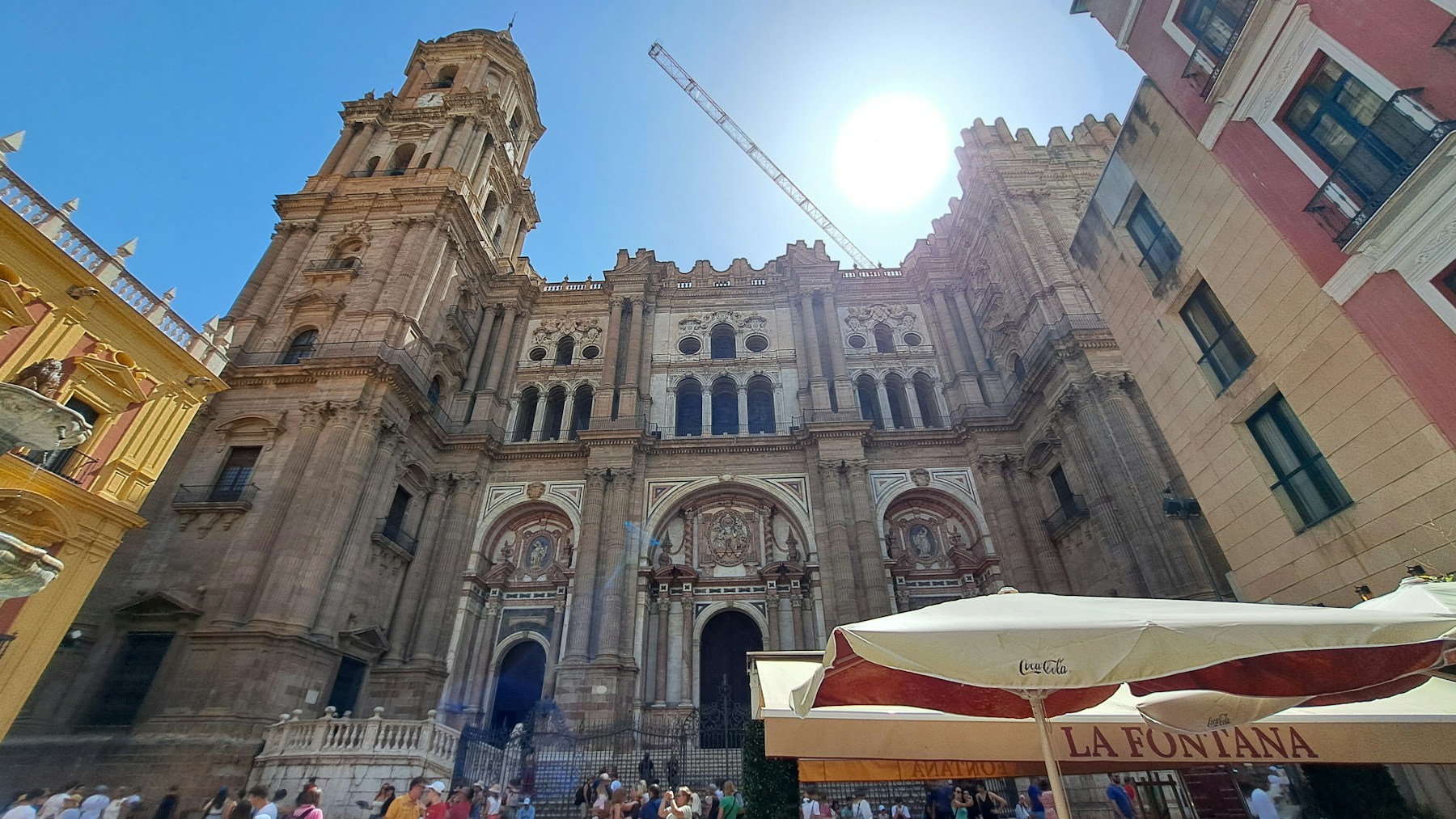 Catedral de Málaga en el centro histórico